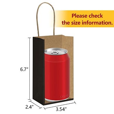 Mini Gift Party Favor Bags With Handles Recyclable Paper Sacks