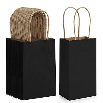 Mini Gift Party Favor Bags With Handles Recyclable Paper Sacks