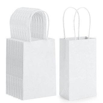 Mini Gift Party Favor Bags With Handles Recyclable Paper Sacks