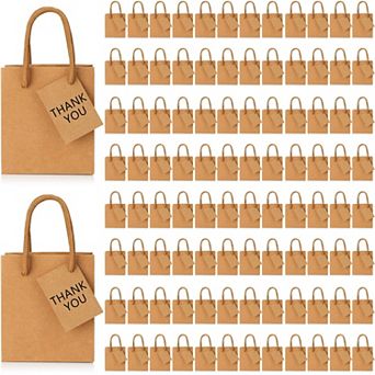 Gift Bags Paper Handles Tags Party Favor