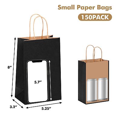 Paper Bags With Handles For Gift Shopping Party