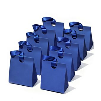 Paper Gift Bags Ribbon Handles 10 pc Party Favors Wrap