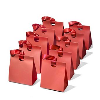 Paper Gift Bags Ribbon Handles 10 pc Party Favors Wrap