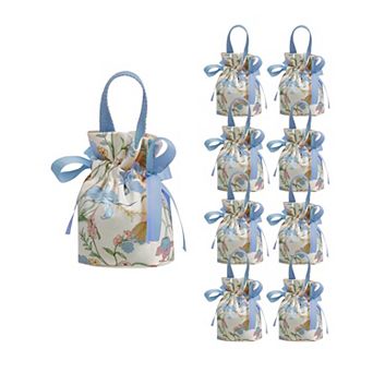 Floral Canvas Gift Bags With Handles