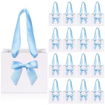 Mini Gift Bags With Bow Ribbon Handle For Party Favor