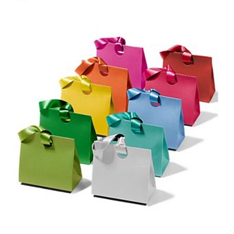 Paper Gift Bags Ribbon Handles Party Favors Bulk 10 pc