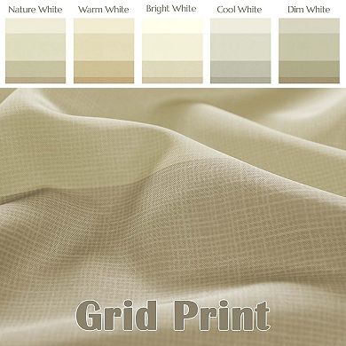 Ombre Striped Waterproof Shower Curtain With Hooks