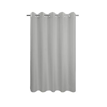 Fabric Shower Curtain Waterproof Washable Hotel Style Built-in Hooks-Free