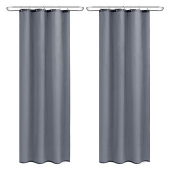 2-Pack Fabric Shower Curtain Liners — Designed for Narrow Showers, RVs, and Campers