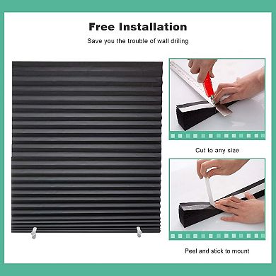 Paper Cordless Pleated Blackout Shade 24" x 72"