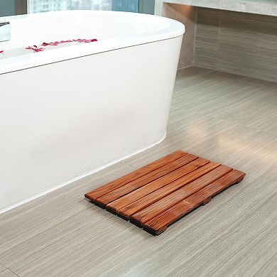Non-slip Teak Shower Mat Wooden
