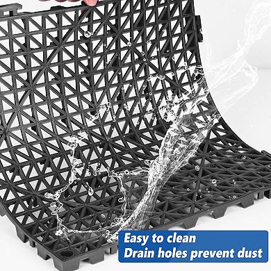 Rubber Interlocking Drain Mat Non-Slip Floor Tile