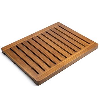Wood Shower Mat Non Slip Bath Floor Indoor Outdoor