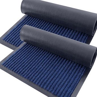 Front Door Mat Indoor Outdoor Entrance Waterproof Heavy Duty Low Profile Welcome Floor Mats Entry