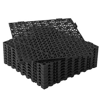 Modular Interlocking Drainage Floor Mats for Showers Terraces Bathrooms Saunas and Patios