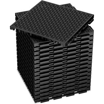 Interlocking Drain Mat Floor Tiles Outdoor Patio Shower Balcony