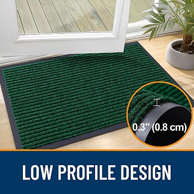 Front Door Mat Indoor Outdoor Waterproof Heavy Duty Low Profile Welcome Floor Mat