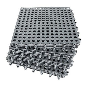 Interlocking Rubber Floor Tiles Drain Mat Non Slip PVC