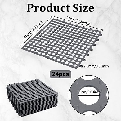 PVC Non-slip Interlocking Drainage Floor Tiles