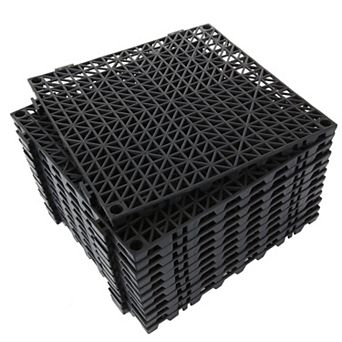 Interlocking Rubber Drainage Floor Mats Non Slip Interlocking Tiles