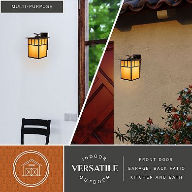 Mission 9" Outdoor Wall Light Burnished Bronze