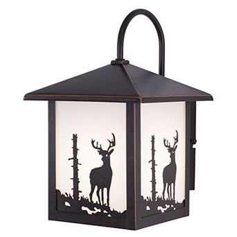 Bryce 8" Deer Outdoor Wall Light Burnished Bronze