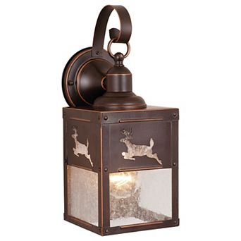 Bryce 5" Deer Outdoor Wall Light Burnished Bronze