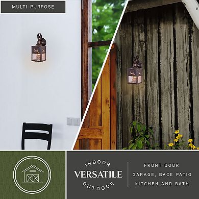 Bryce 5" Deer Outdoor Wall Light Burnished Bronze