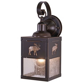 Yellowstone 5.25" Moose Outdoor Wall Light Burnished Bronze