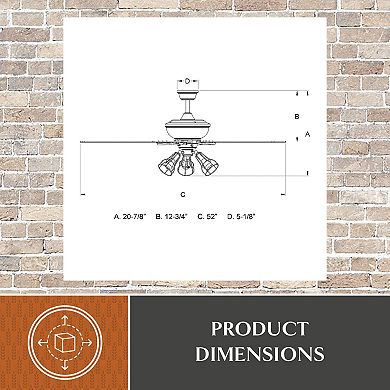 Clybourn 52" LED Ceiling Fan Bronze