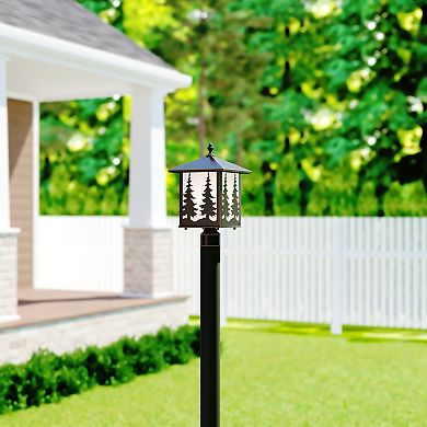 Yosemite 8" Tree Outdoor Post Light Burnished Bronze