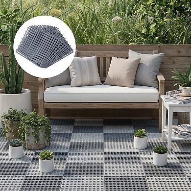 Rubber Interlocking Drain Tiles Non-slip Floor Mats