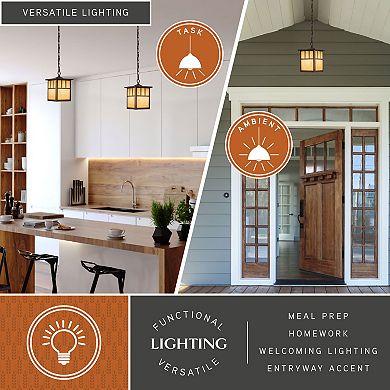 Mission 7" Outdoor Pendant Burnished Bronze