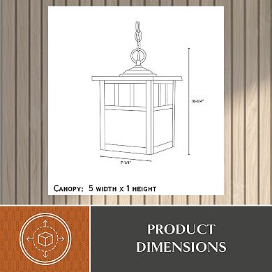 Mission 7" Outdoor Pendant Burnished Bronze