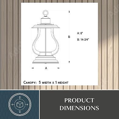 Dockside 8" Outdoor Pendant Weathered Patina