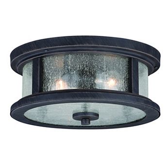 Cumberland 13" Outdoor Flush Mount Ceiling Light Rust Rust Iron