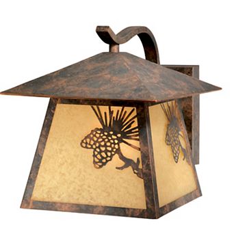 Whitebark 9.25" Outdoor Wall Light Olde World Patina