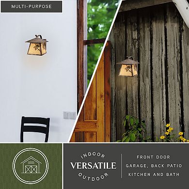 Whitebark 9.25" Outdoor Wall Light Olde World Patina
