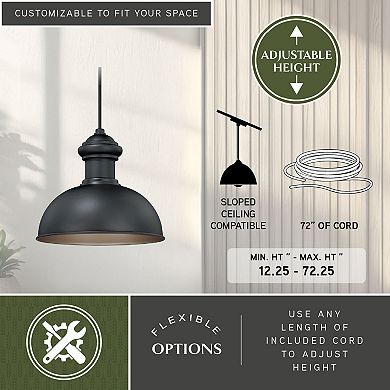 Franklin 10" Outdoor Pendant Oil Burnished Bronze