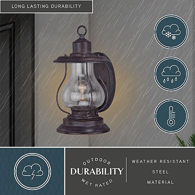 Dockside 8" Outdoor Wall Light Weathered Patina