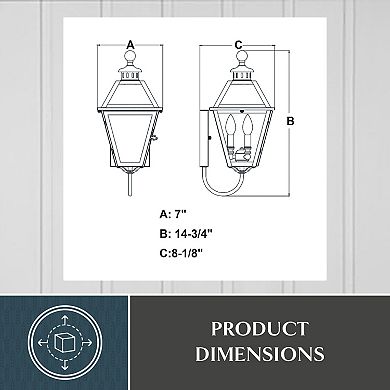 Nottingham 7" Outdoor Wall Light Textured Black
