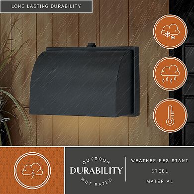 Walsh 7" Outdoor Wall Light Dark Bronze