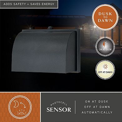 Walsh 7" Outdoor Wall Light Dark Bronze
