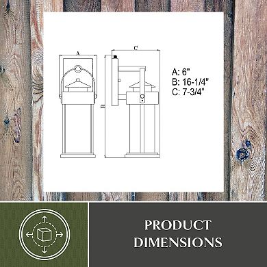 Cumberland 6" Outdoor Wall Light Rust Rust Iron