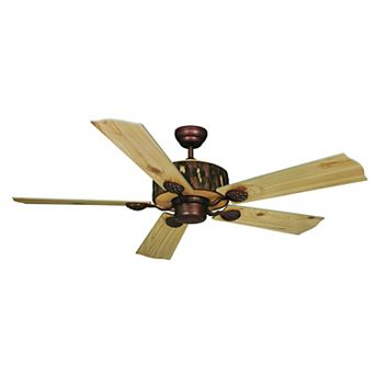 Log Cabin 52" Ceiling Fan Weathered Patina