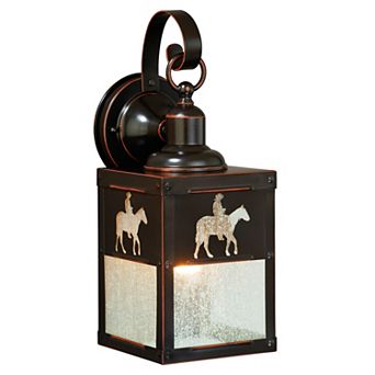 Trail 5" Horse Outdoor Wall Light Burnished Bronze