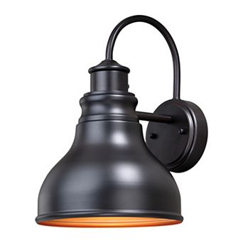 Delano 9" Outdoor Wall Light Oil Burnished Bronze and Light Gold
