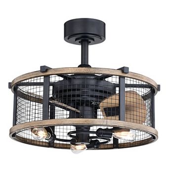Humboldt 21" LED Ceiling Fan Oil Rubbed Bronze and Burnished Teak