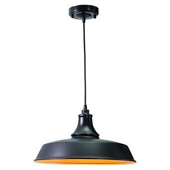 Dorado 15" Outdoor Pendant Dark Bronze and Light Gold