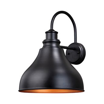 Delano 13" Outdoor Wall Light Oil Burnished Bronze and Light Gold